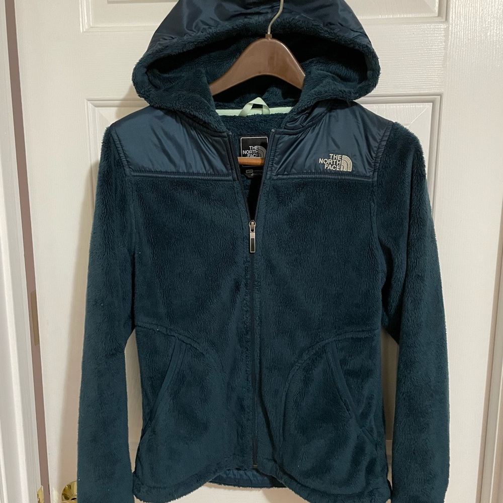 North Face Hooded zip up fleece